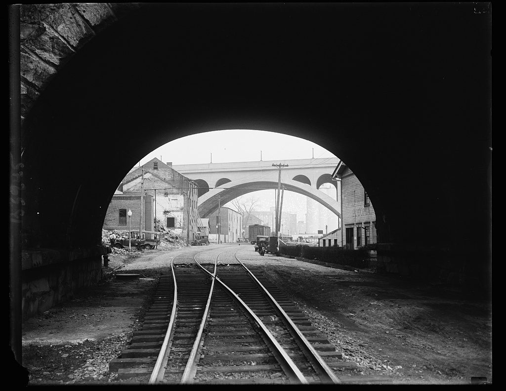 Train tracks near Potomac River, Washington, D.C.